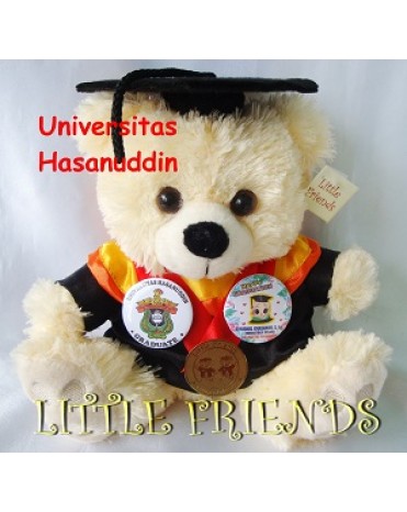Boneka Wisuda Universitas Hasanuddin - Administrasi Negara (25 cm)